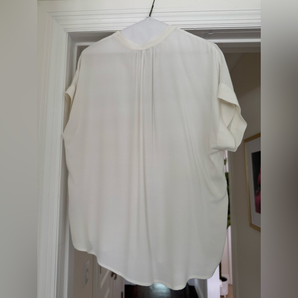 Light Weight White Button Down Blouse - image 2